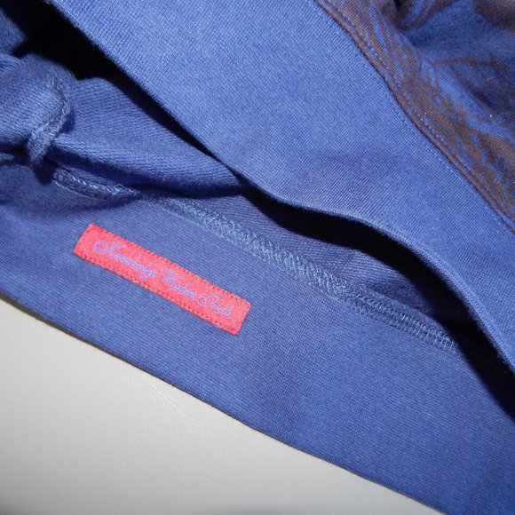 NWT Men’s ROBERT GRAHAM Tropic Thunder Hooded Pullover Sweatshirt Navy - Picture 8 of 8